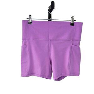 Athleta Salutation Stash 5" Shorts, Purple, Athletic, Size Large